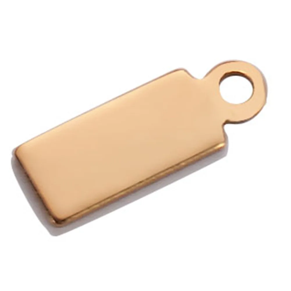 50pcs/Lot Stainless Steel  Blank Stamping Dog Tags Pendants Charm DIY for Necklace Jewelry Makings