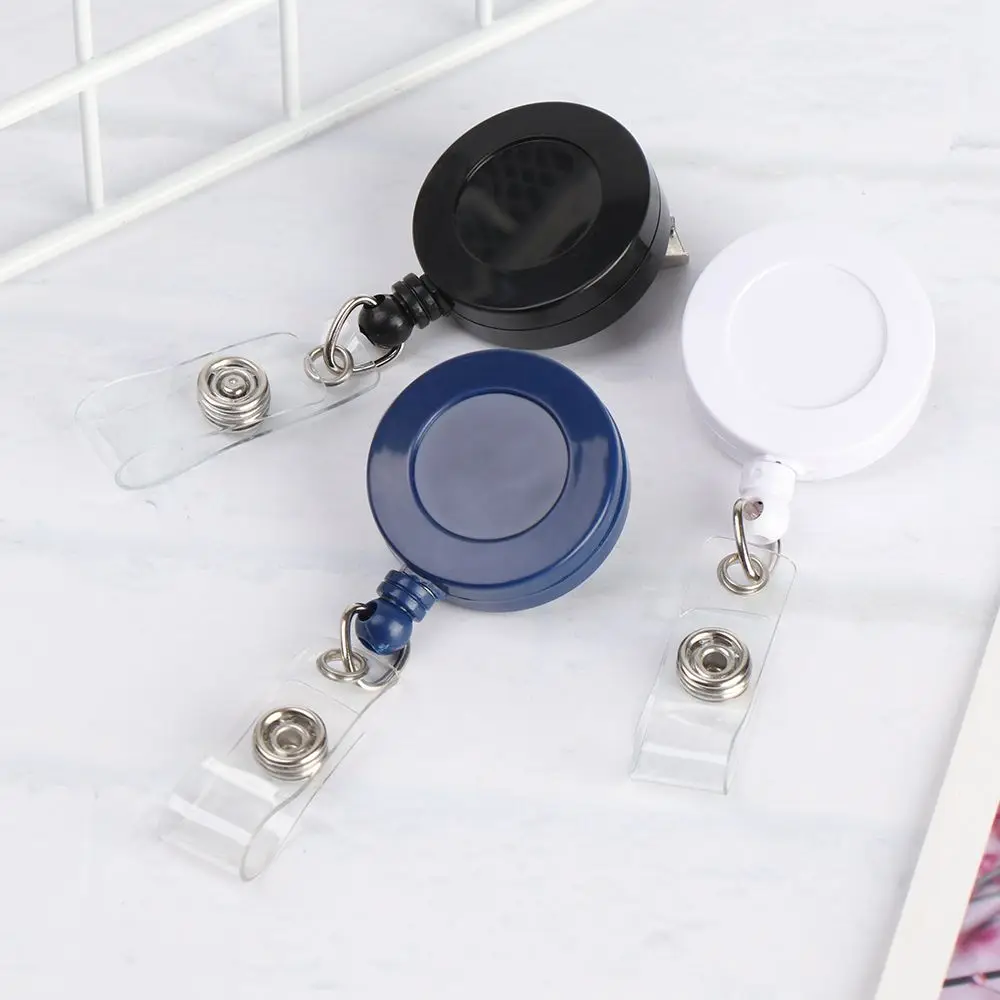 1pc New Fashion Creative 360° Rotation  Retractable Badge Reel Fashion Hot Sale Nurse Display ID Name Card Badge Holder