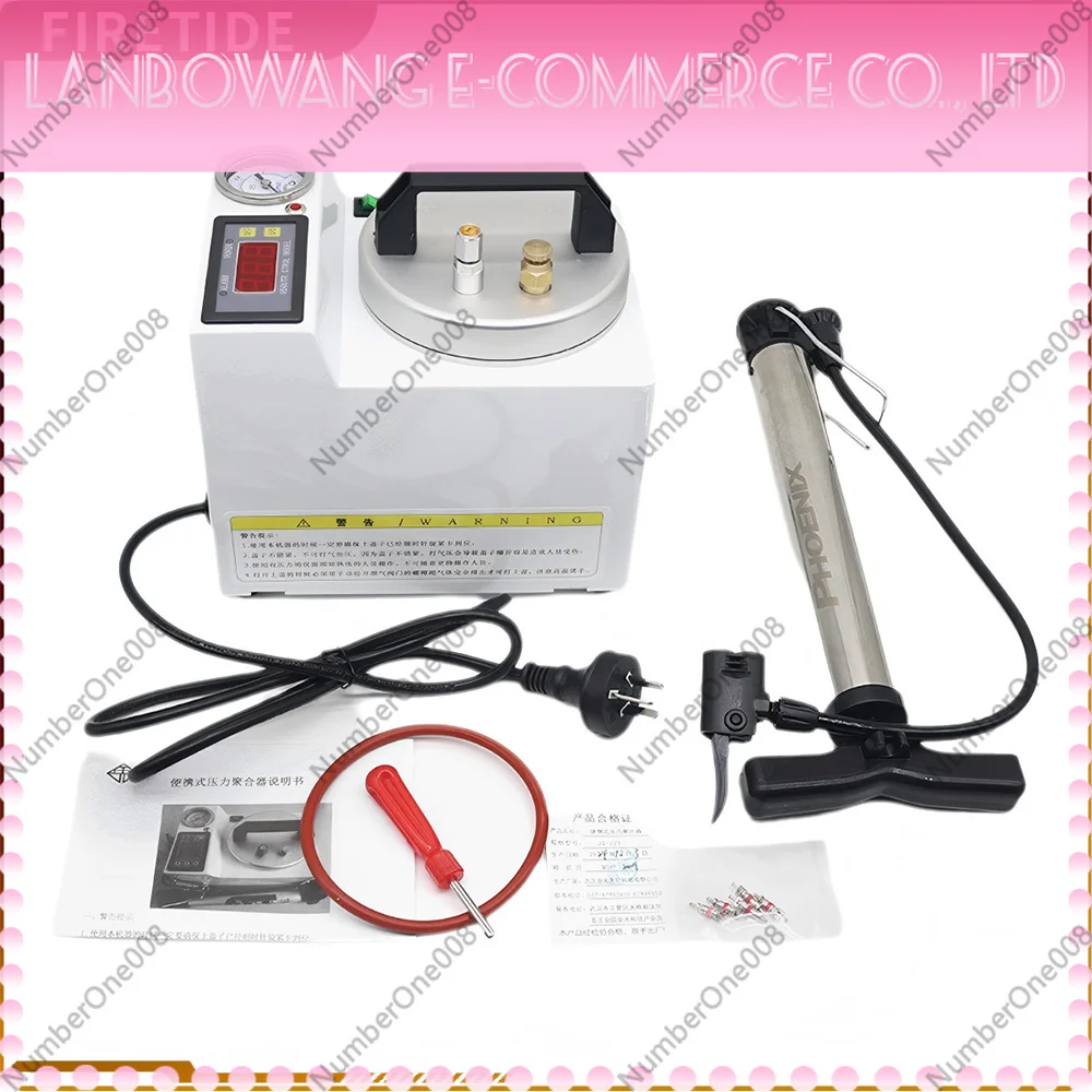 Portable Dental Pressure Polymerizer Denture Pressure Cooker Orthodontic Adsorption Silicone Rubber Repair Curing Unit