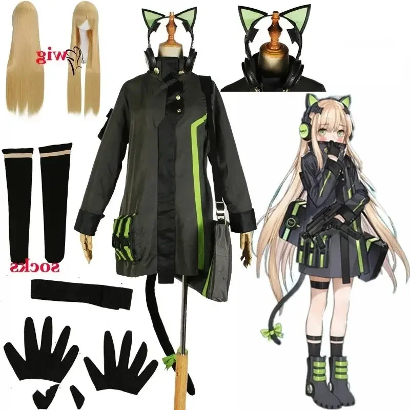 Anime Game Girls Frontline Cosplay Costume Halloween Combat Outfit Game Can Custom Size  Frontline Cosplay Set For Men Women