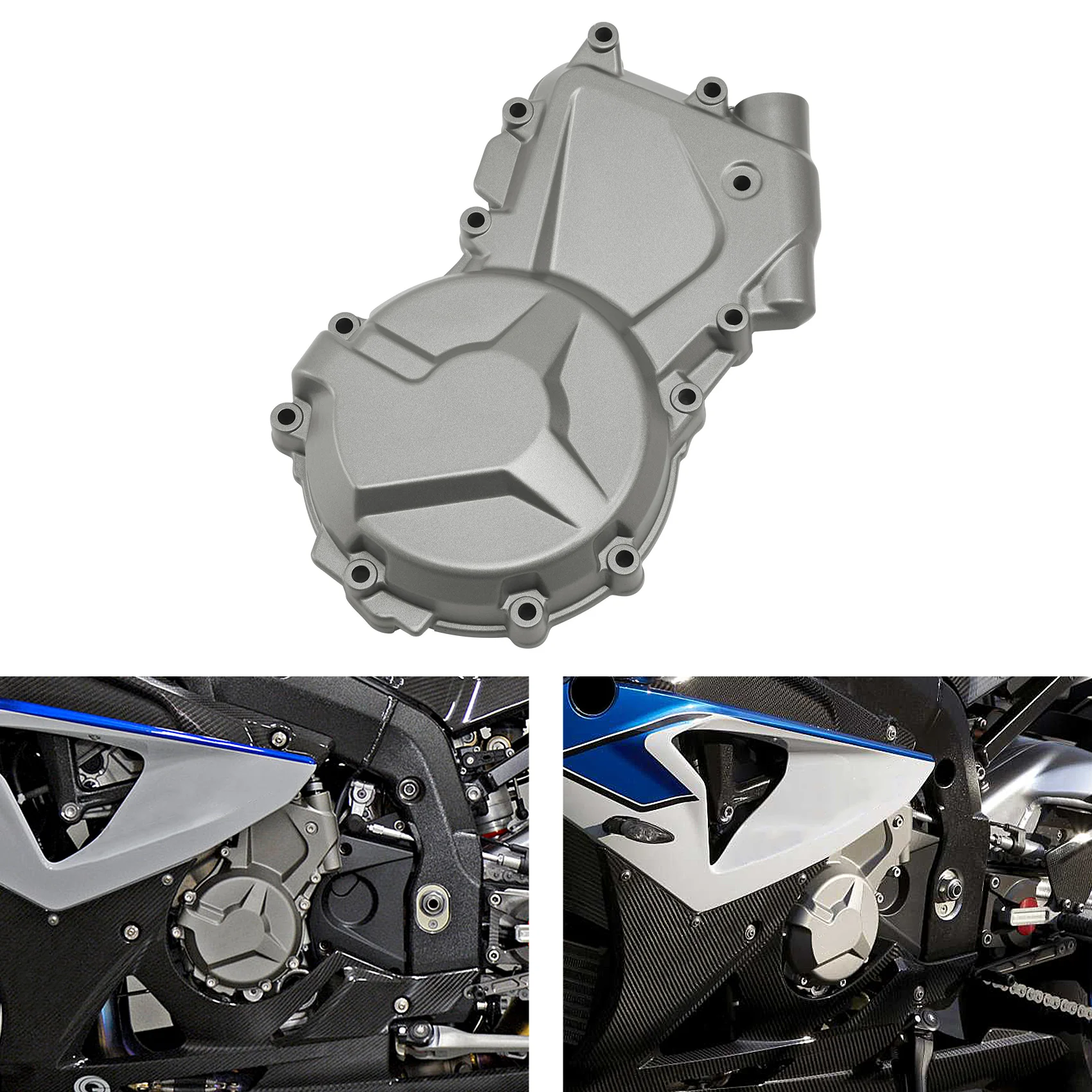 

Left Engine Housing Alternator Stator Case Cover For BMW S1000RR 2009-2018 S1000R 2014-2020 HP4 RACE 2015 HP4 2013-2014