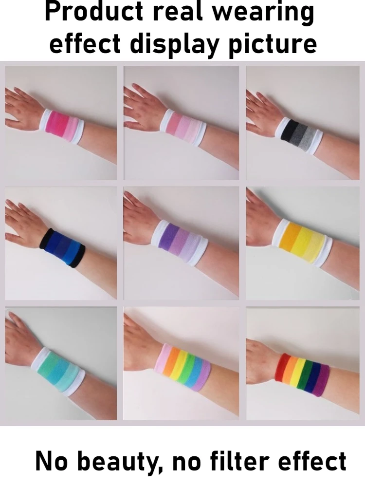 Dragonne de sport respirante, 2 pièces, unisexe, manchon de pression pour basket-ball, course à pied, bandeau de Badminton, accessoires pratiques d'extérieur