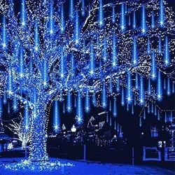 EU/US Fairy 50/30cm LED Meteor Shower String Lights Christmas Tree Garden Decor Holiday Christmas Wedding Party Decoration