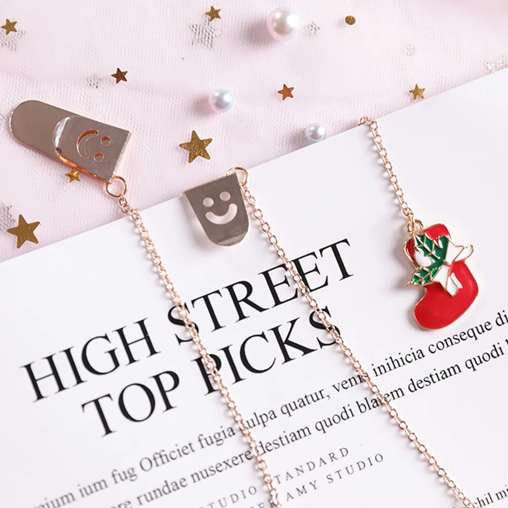 5Pcs Alloy Metal Bookmark Fine Texture Not Fade Craft Style Pendant for Book Lovers Gift Option Bookmark Pendant