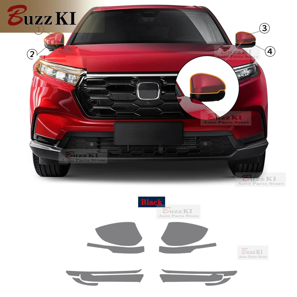 

Защитная пленка для автомобиля Honda CRV CR-V 2023-2024, прозрачная пленка 8,5 мил, прозрачная черная защитная наклейка для фар, ремонтная пленка