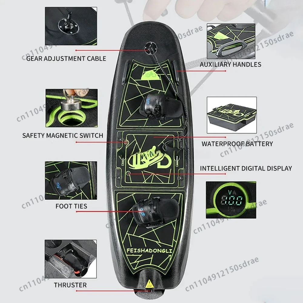 لوح تزلج كهربائي سريع بسرعة 50 - مراجعة Electric Surfboard Jetboard وسعره