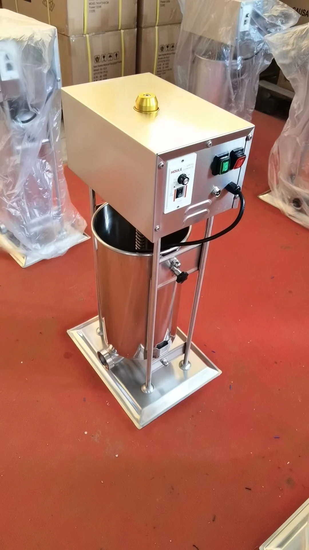 TE-30L جودة عالية الفولاذ المقاوم للصدأ التلقائي آلة ستوفير السجق الكهربائية محرك موثوق به المطاعم الفنادق محلات الغذاء اللحوم #6