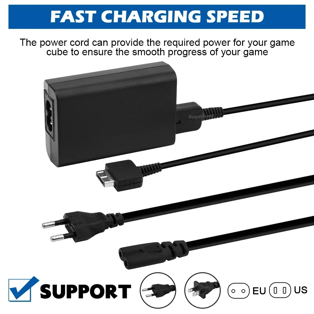 EU/US Plug Home Wall Charger AC Adapter Power Supply Cord for Sony PSP/PSV Host ACCU PSP1000/2000/3000 Supply Source and Game