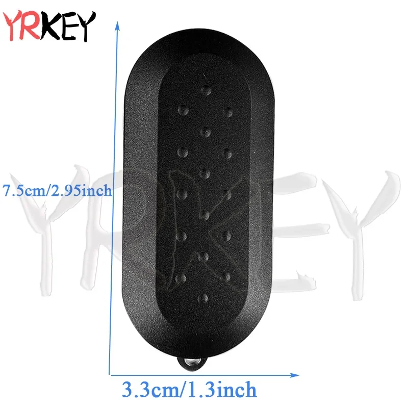 Remote Car Key Case Shell for Fiat 500 Panda Bravo Punto Ducato Peugeot Boxer Citroen Jumper Auto Uncut Blade Key 2/3 Buttons