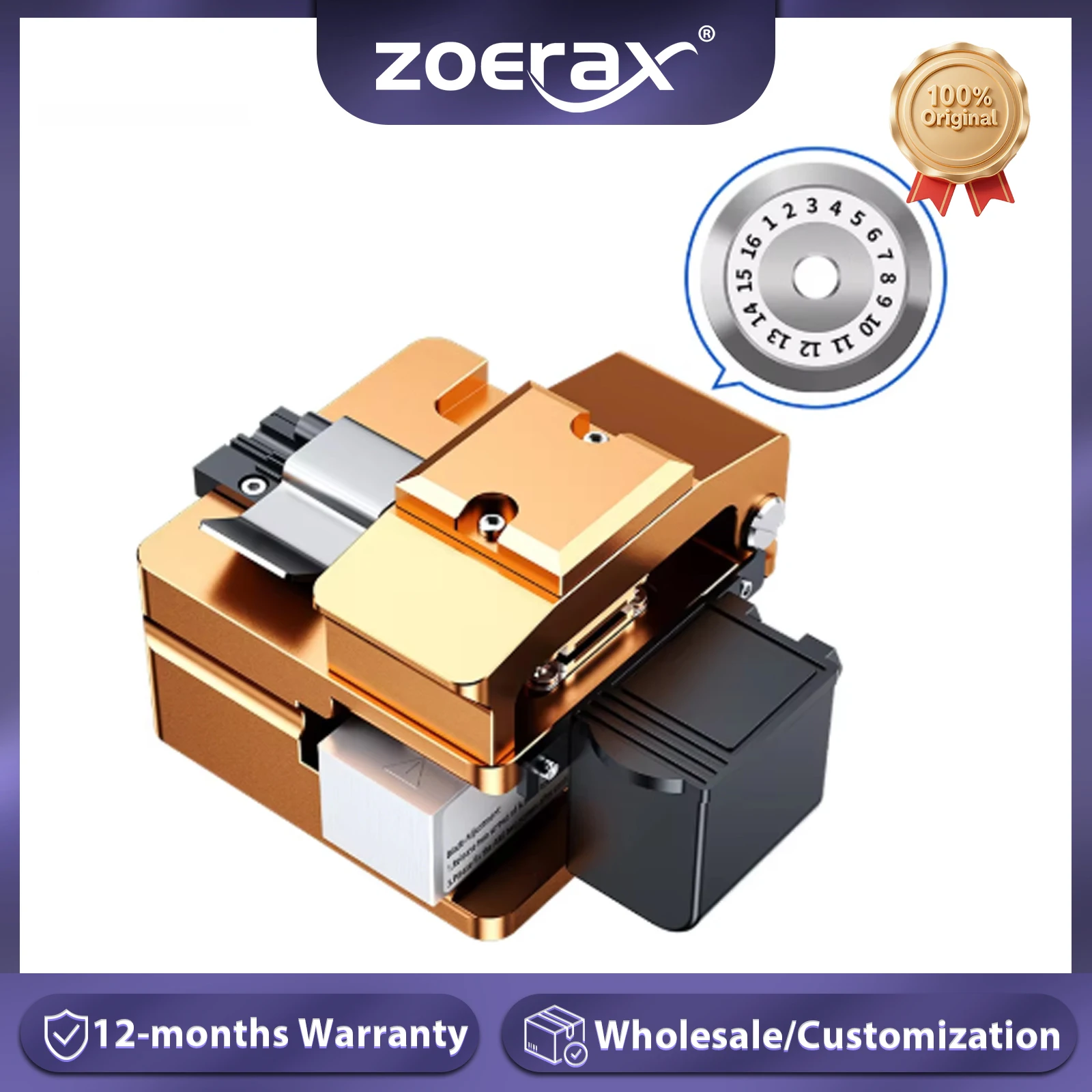 

ZoeRax Fiber Optic Cleaver Light Optical Fiber Fusion Splicer Cutting Knife Fiber Cutter High precision