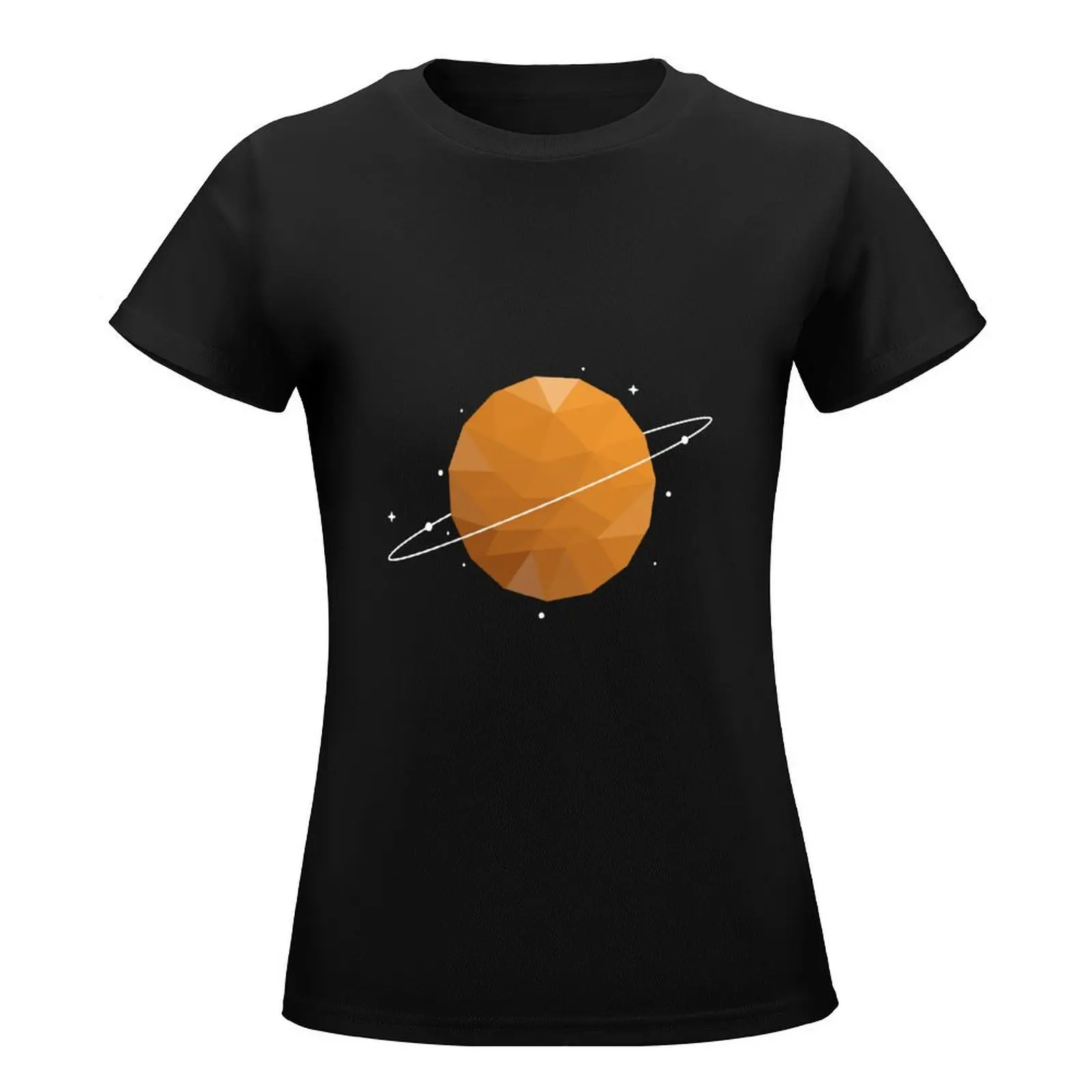 T-shirt Orange Planet vestiti estivi top magliette per donna