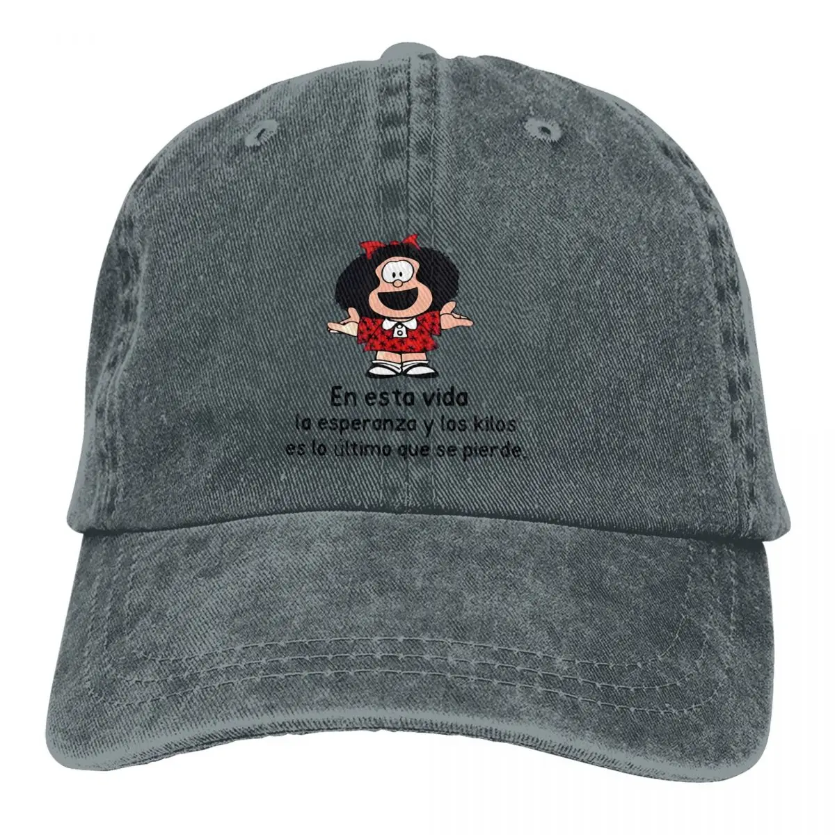 

Retro Baseball Cap Men Hats Women Visor Protection Snapback Mafalda Cartoon Caps