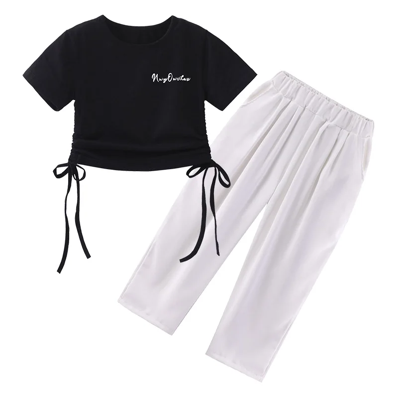 Ropa de actuación de baile de Jazz para niñas, conjunto de ropa de baile callejero para niños, espectáculo de caminar para niñas, Hip Hop, tendencia de Jazz