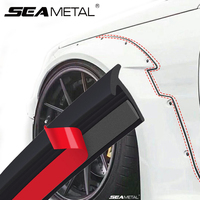 SEAMETAL Car Rubber Seal Strip for Fender Flare Arch Small Slanted T-Type Seal Edge Gap Strips Waterproof Soundproof Protection