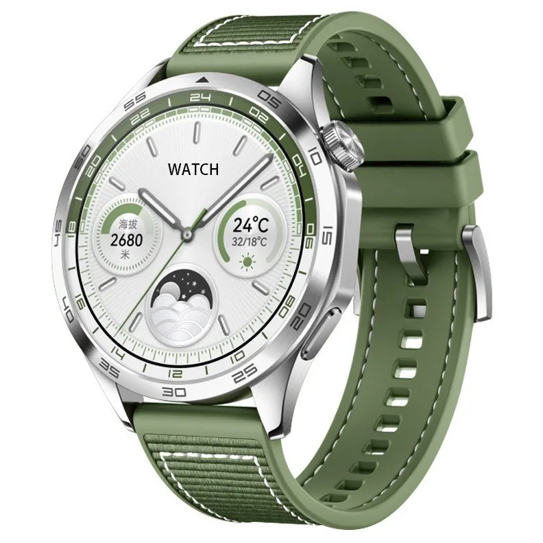 Spot GT4 smart watch Huaqiang North round screen high definition screen Bluetooth blood pressure oxygen exercise double payment