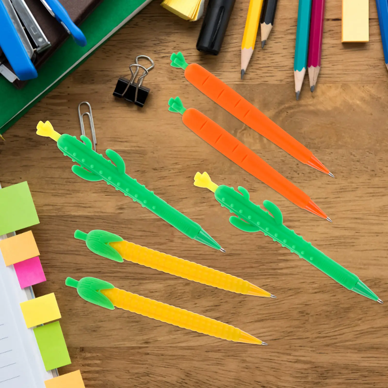 

12Pcs Cartoon Mechanical Pencils Portable Lightweight Press-Type School Supplies for Writing Drawing Drafting Kawaii Student