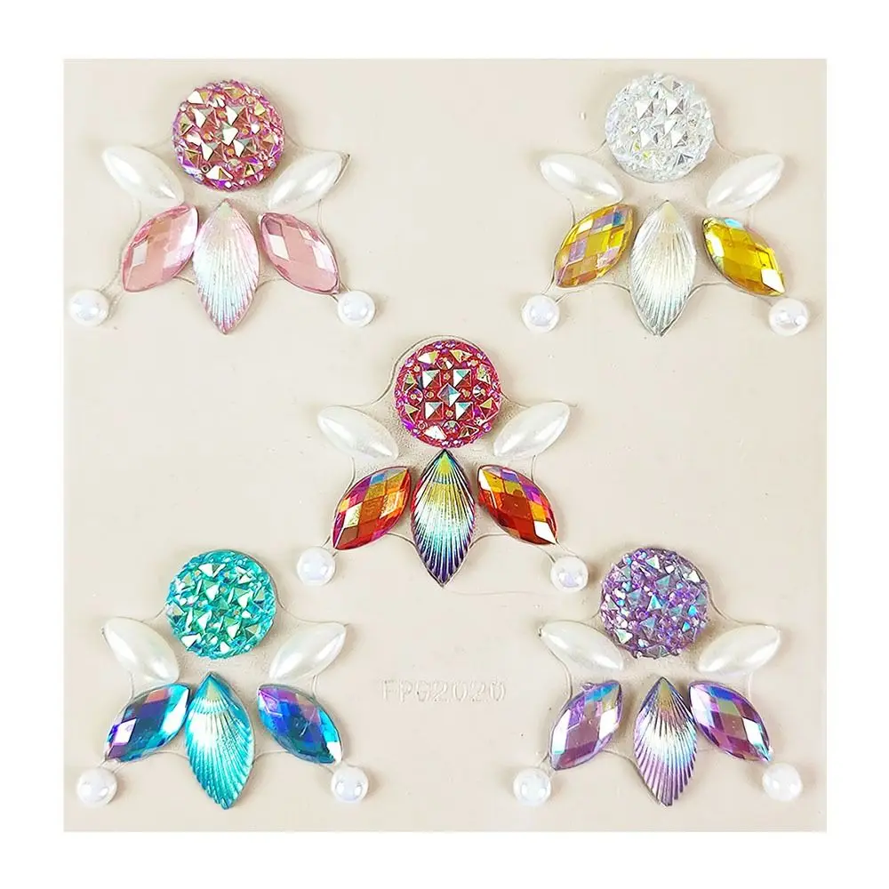 Tattoo Tool Adhesive Makeup Diamond Sticker 3D Crystal Diamond Mask Crystal Gems Tattoo Temporary Glitter Face Stickers Stage