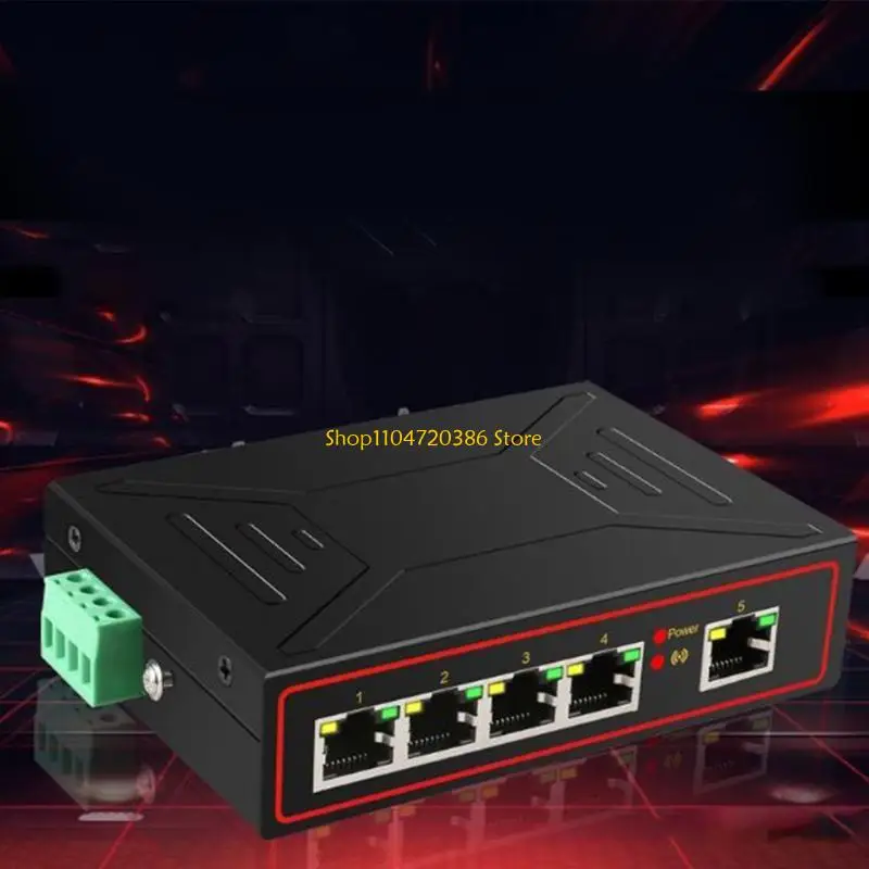 Switch Ethernet a 5 porte 1000 MBPS LAN RJ45 WLAN Hub Desktop Switcher PC