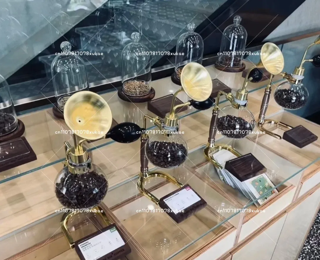 Perfume Bottle Scent Test Bottle Brass Perfume Scent Essential Oil Coffee Test Glass Bottle Brass Perfume Scent with Stand
