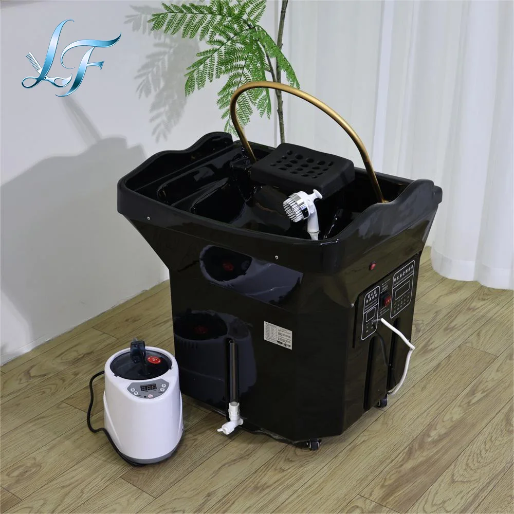Portable Shampoo Basin With Built In Water Tank Acrylic Bowl Hair Washing Sink Salon Head Spa Equipment