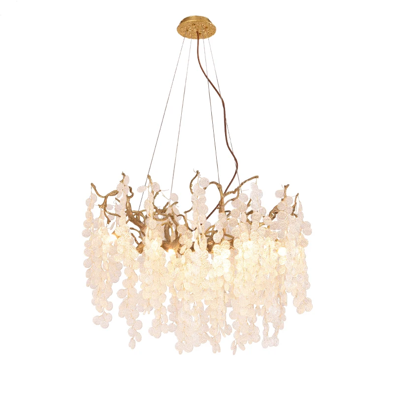 

Yiyingart lighting Artist luxury ceiling chandelier lighting branch chandelier living room decoration villa Glass Chandelier