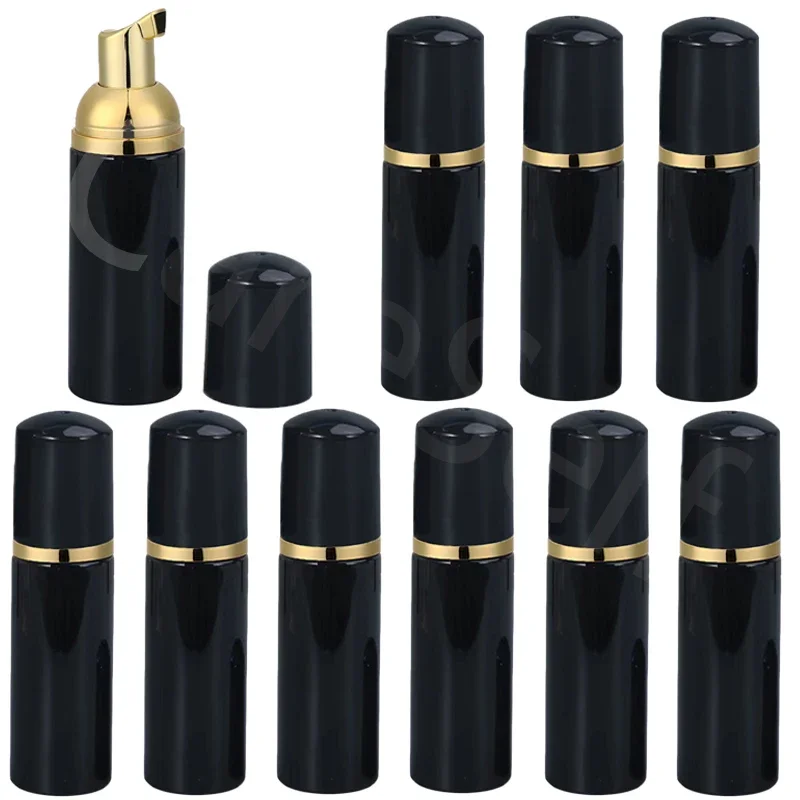 10/30PCS 60ml Plastic Pump Foam Bottle Fillable Mousse Facial Cleanser Foam Dispenser black Pump Bottle Empty Container