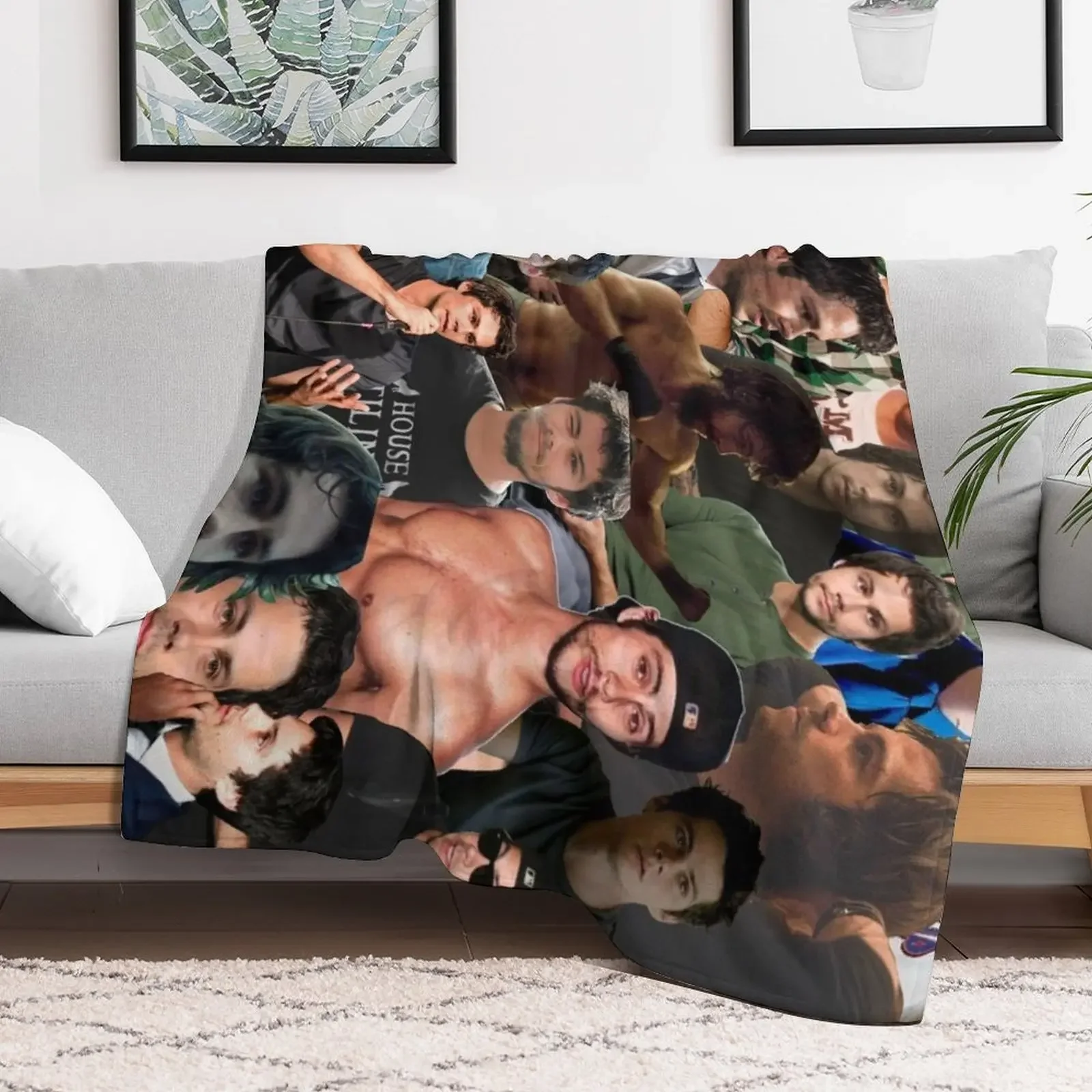 بطانية Dylan O'Brien Photo Collage ثقيلة للنوم، بطانيات أريكة عملاقة رفيعة وكبيرة #2