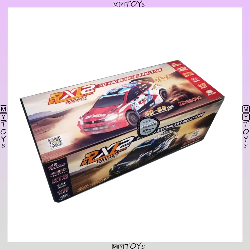 

New Zd Racing Rx12 1:12 Scale Four-Wheel Drive Brushless Rally Car Remote Control Model Toy Car Rc Drift Car Boy Toy Car