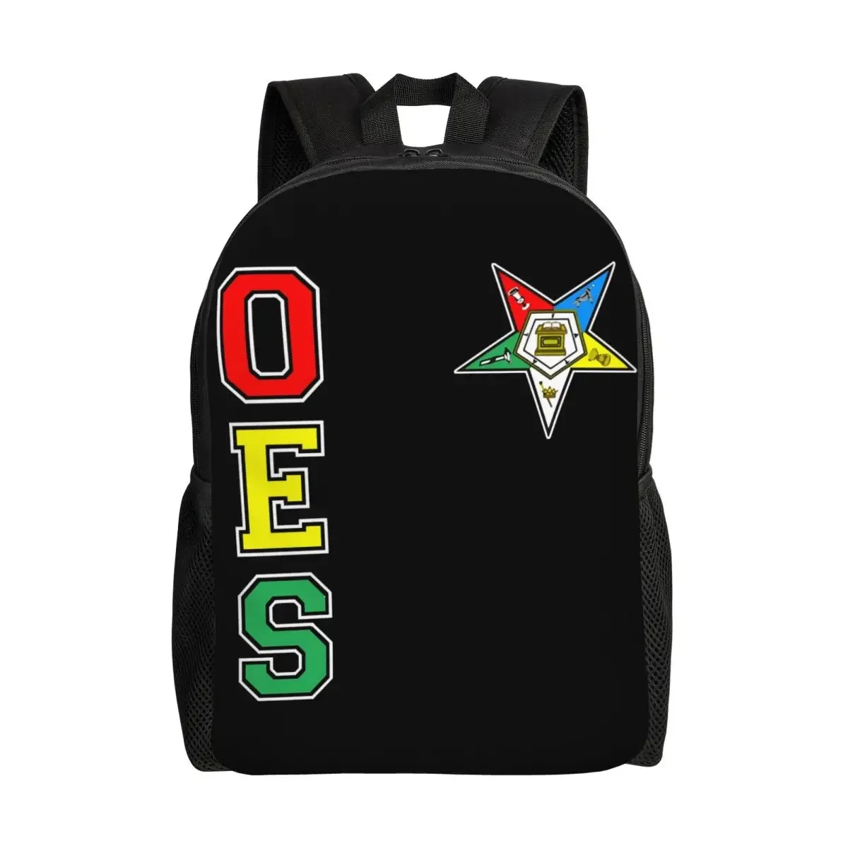 

Personalized Oes Order Of The Eastern Star Backpack Men Women Basic Bookbag for College School Bags