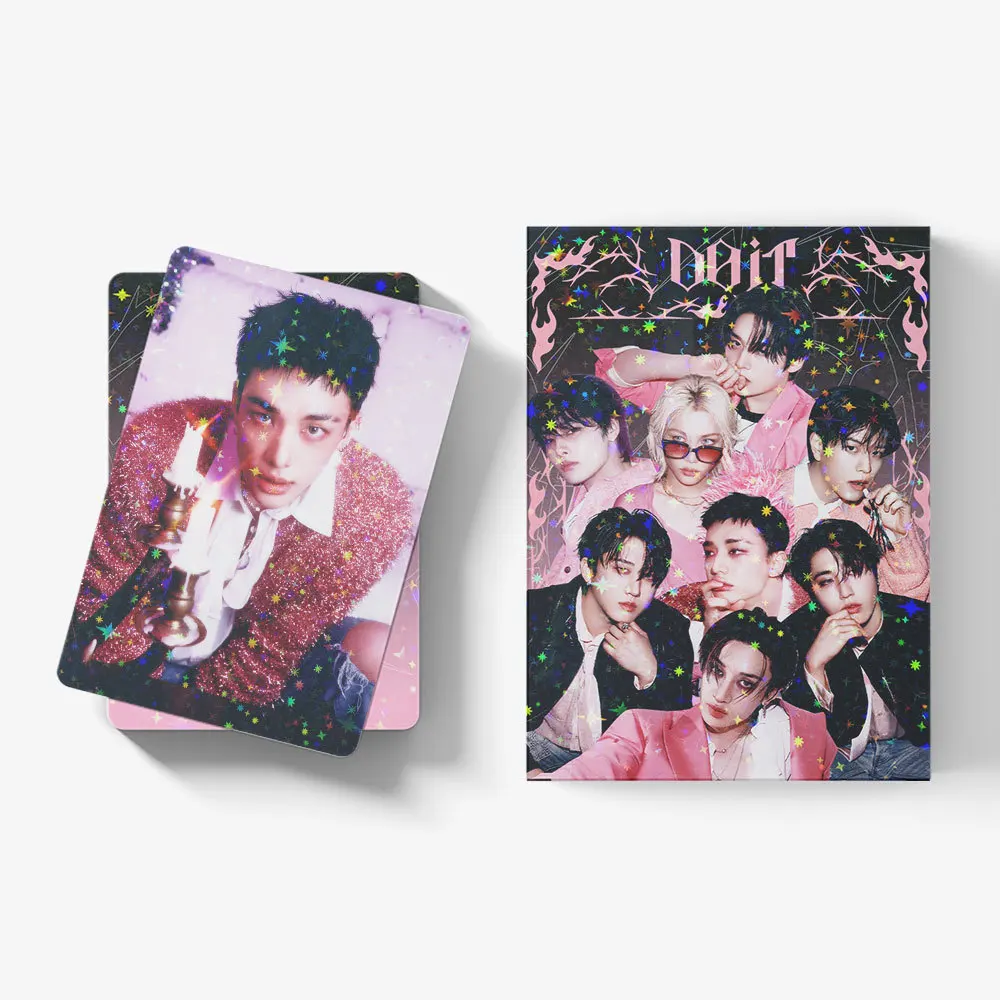 SKZOO 45 بطاقات صغيرة مرصعة بالنجوم STRAY KIDS DO IT ألبوم بضائع على الوجهين بطاقات لامعة المشاهير تحصيل هدية السنة الجديدة #6