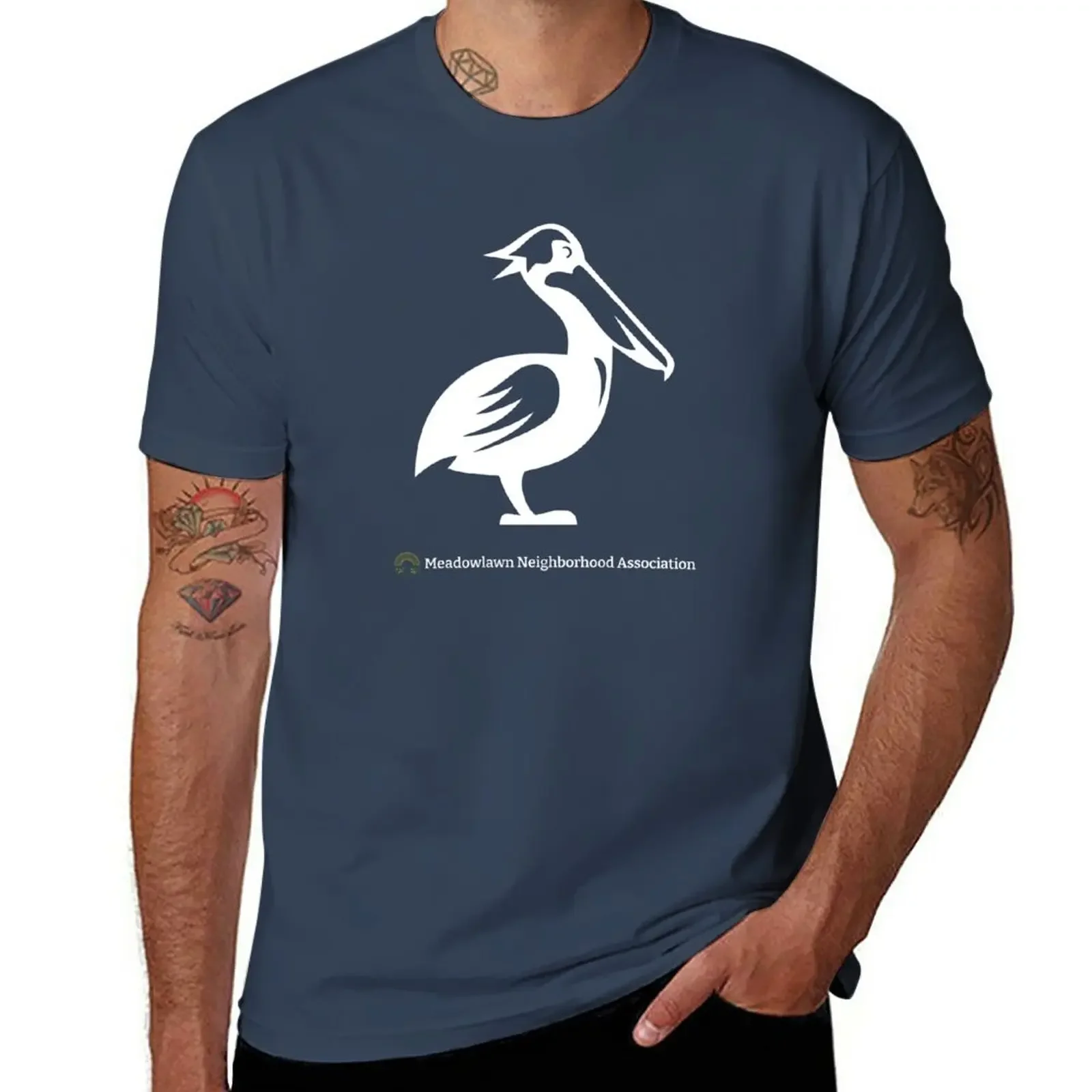 

Meadowlawn Pelican T-Shirt Aesthetic clothing summer clothes mens graphic t-shirts anime