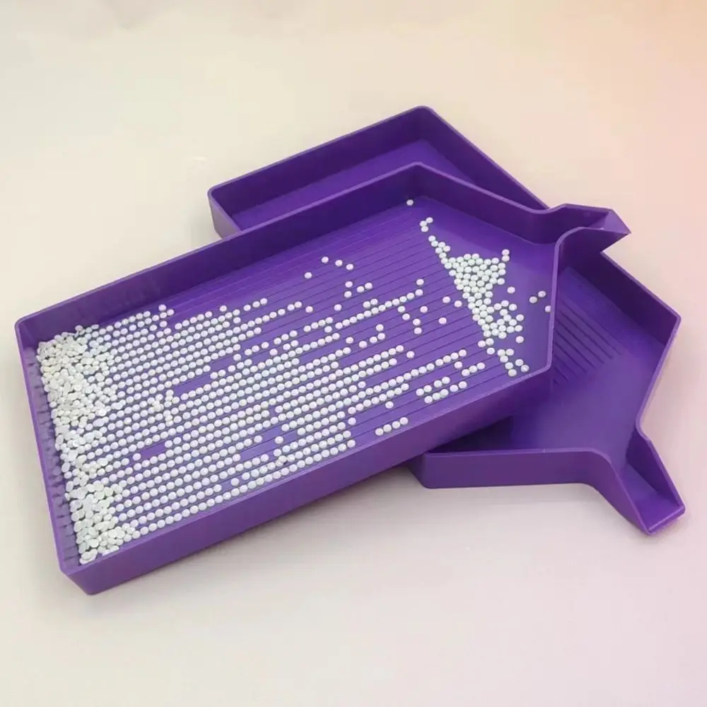 1 paio vassoio per pittura diamante di grande capacità piastra per trapano in plastica piastre per perline per Nail Art accessori per ricamo a punto croce