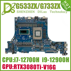KEFU G533R Mainboard For ASUS G533ZS G533ZX G533ZM G533ZW G733ZS G733ZX G733ZM G733ZW G533Z G733Z Laptop Motherboard i7 i9 12th