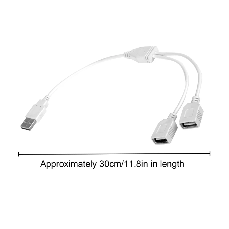Удлинительный кабель USB «папа» на 2 «мама» USB Y-разветвитель для автомобиля, ноутбуков USB-кабель для зарядки отлично подходит