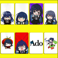 A-Ado Kyogen Stickers For Debit Bank Credit Cards Metro Bus Pass Sticker Decoration Cover 4PCS Card Skin