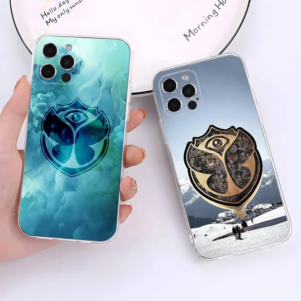 

T-Tomorrowland-ES Music Phone Case For iPhone 17,16,15,14,13,12,11 Pro,Max,Plus,X,XS,XR,SE4,E Mini Transparent Soft Cover