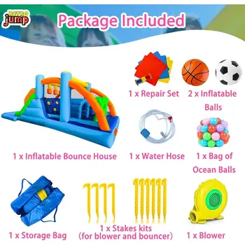 8 最佳銷售 充氣彈跳床水滑梯 - №1