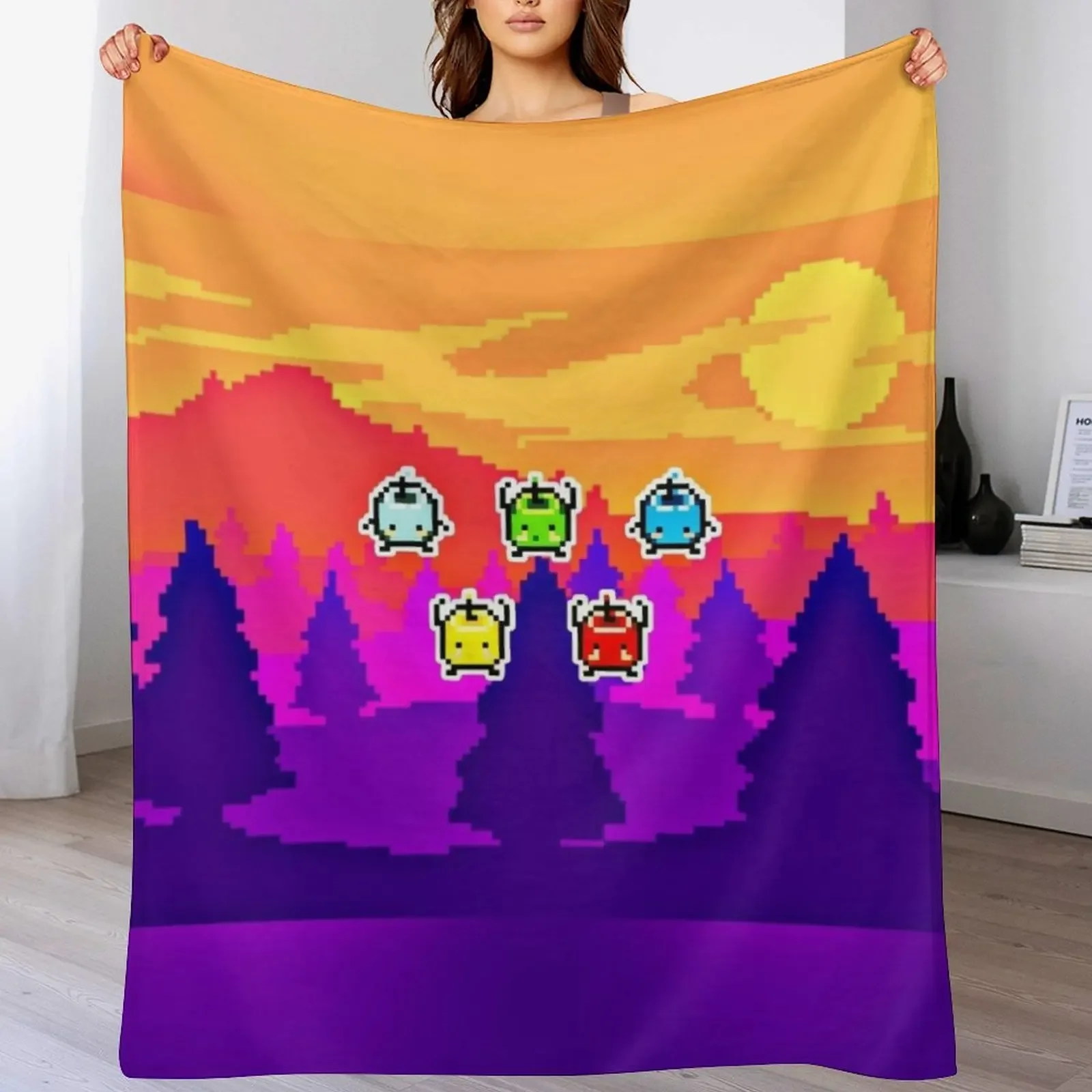 

Stardew valley junimos Throw Blanket Soft Plaid Beautifuls Sofa Throw Furrys Blankets