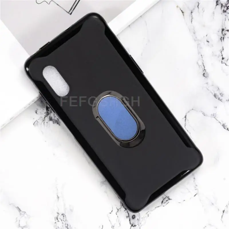 For Samsung Galaxy Xcover Pro G715F Back Ring Holder Bracket Phone Case Smartphone TPU Soft Silicone Cover