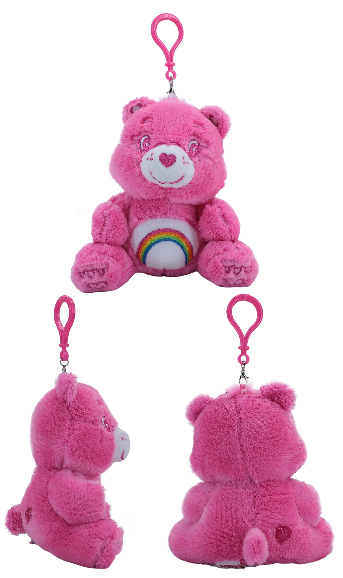 Care Bears Sitzende Plüsch-Schlüsselanhänger 12cm Macaron-Serie Niedlicher Taschenanhänger Kawaii Stofftier Auto-Charm Ideales Valentinstag-Paargeschenk – Detail 5