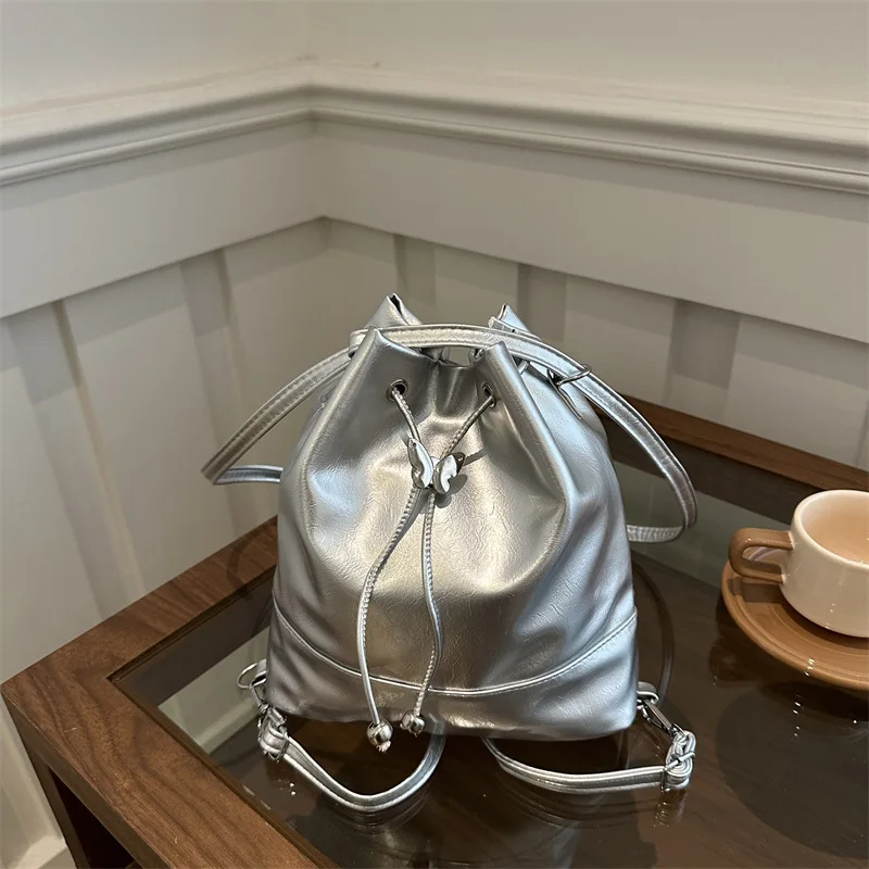 Bucket bag fashion backpack casual lightweight travel backpack