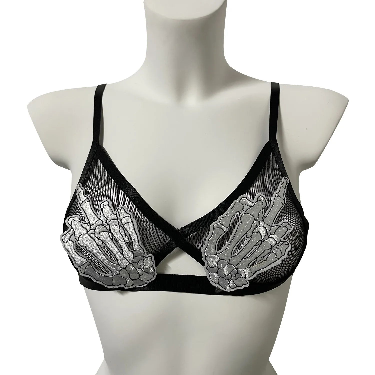 

Полый бюстгальтер, модный уличный панк-готический жгут для тела, эластичный бюстгальтер, топ, прозрачный ремень для женщин, пояс для нижнего белья, регулируемый вечерний клуб