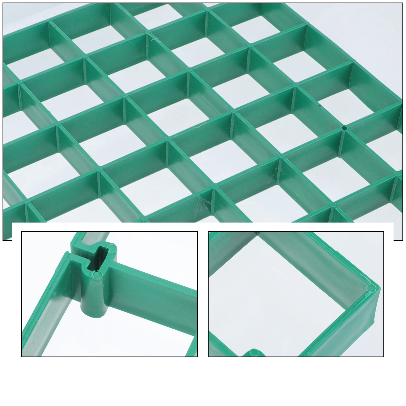 

1pc Plastic Pool Interlocking Plaza Grate Guard For Garden Plaza Protector Landscape Tree Cage Resin Diy Tree Grate Grid