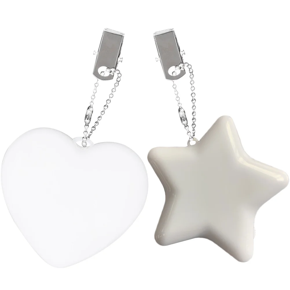 2 قطعة أضواء حقيبة اليد اللمس شكل قلب حقيبة صغيرة مصباح للمرأة اكسسوارات النساء ضوء للمحفظة في ليلة حقيبة ضوء Led