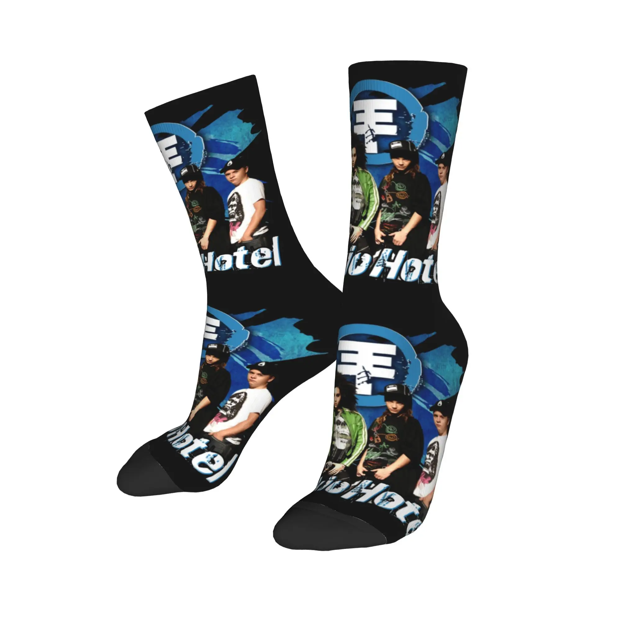 

Custom Harajuku Pop Rock Band T-Tokios H-Hotels Socks Men Women Warm 3D Print German Basketball Sports Socks