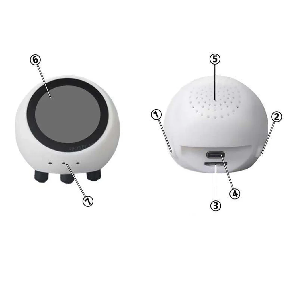 AI صوت الدردشة روبوت 1.28In شاشة LCD ESP32-S3 مجلس التنمية متعددة الوظائف الذكية DeepSeek مساعد روبوت ل XiaoZhi