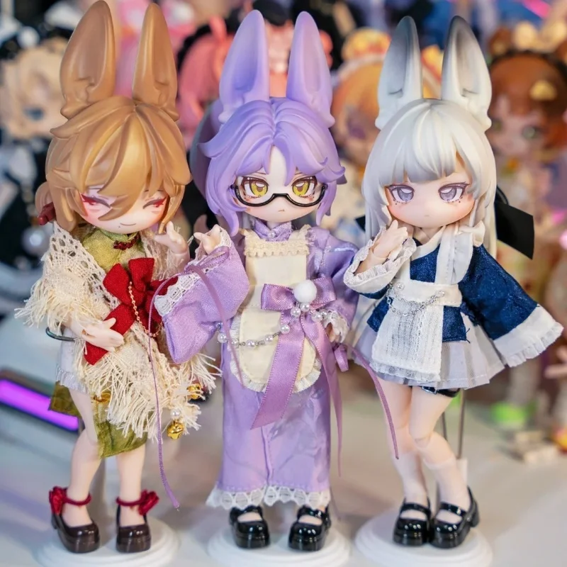 

Genuine Inedible Doll Jumping Moon Time Rabbit Treasure 12points Bjd Movable Doll Ornament Blind Box Figurine Girl Birthday Gift