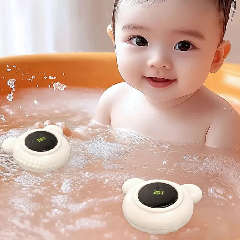Touch control Baby Bath Temperature Monitor LED Display Bath Thermometer Cartoon Digital Water Temperature Meter