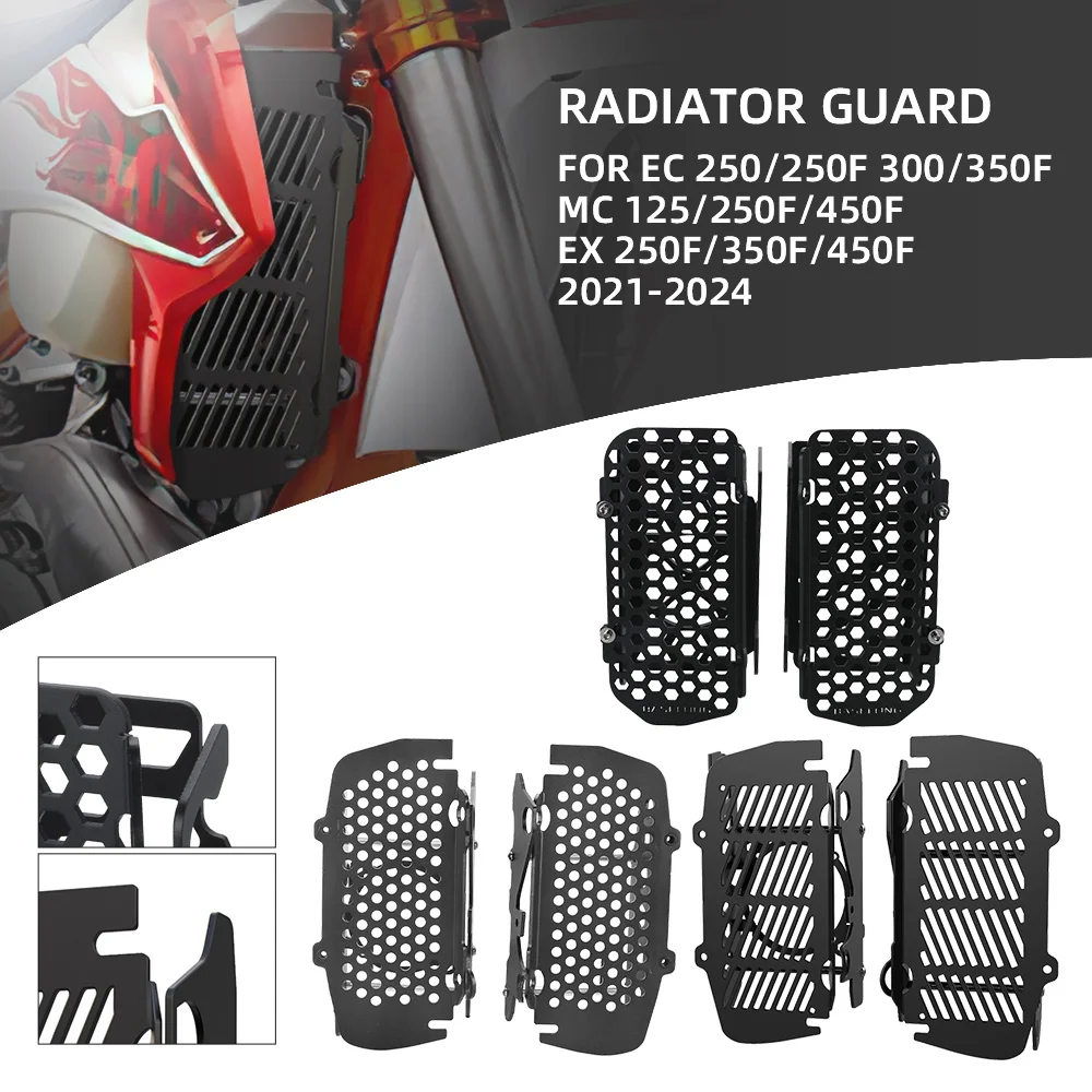 Radiator Grille Guard Cover FOR EXC EXC-F XC XC-F SX SX-F XCW TPI 2T 4T 125 150 250 300 350 450 500 2019 2020 2021 2022 2023 24 