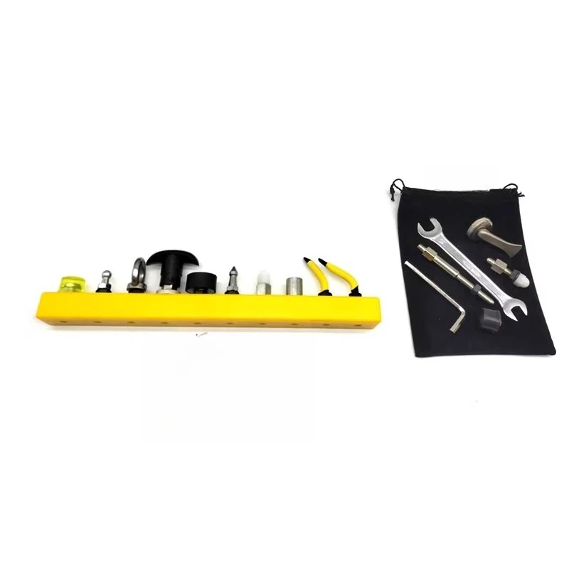 

Car depression repair tool set, fender skirt repair device, pit free sheet metal shaping, adjustable slider